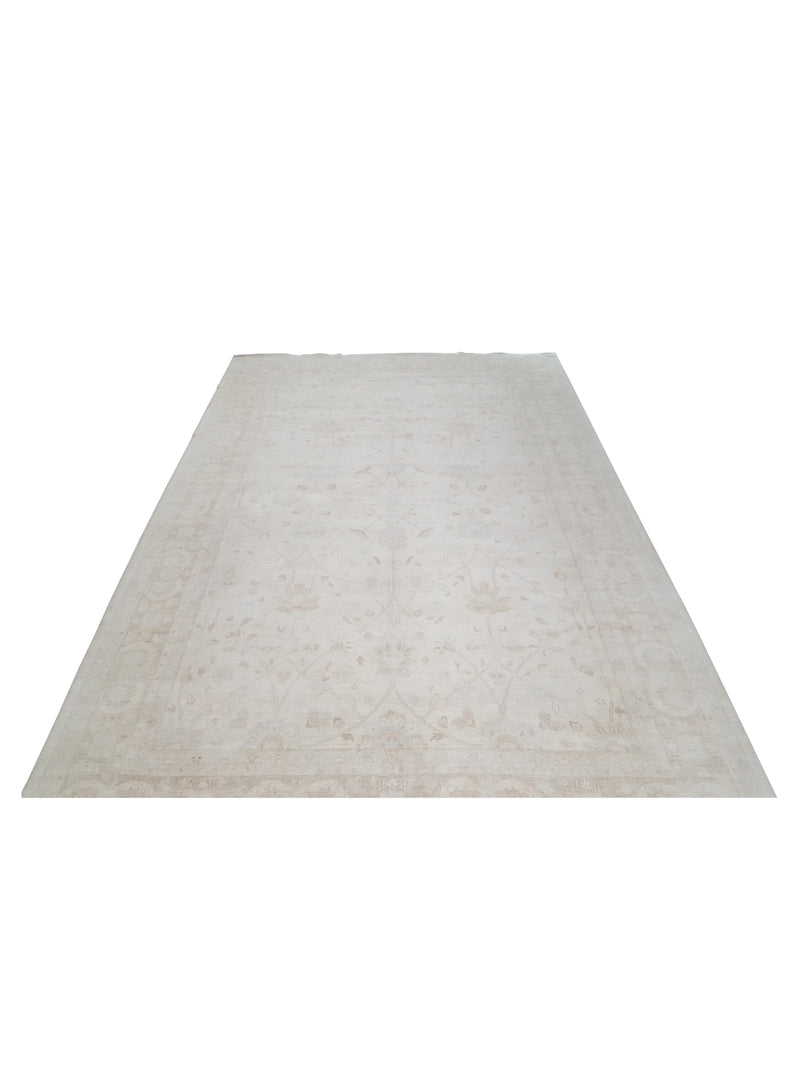 Pacific Ziegler 32345 Ivory Ivory Transitional Hand Knotted Rug