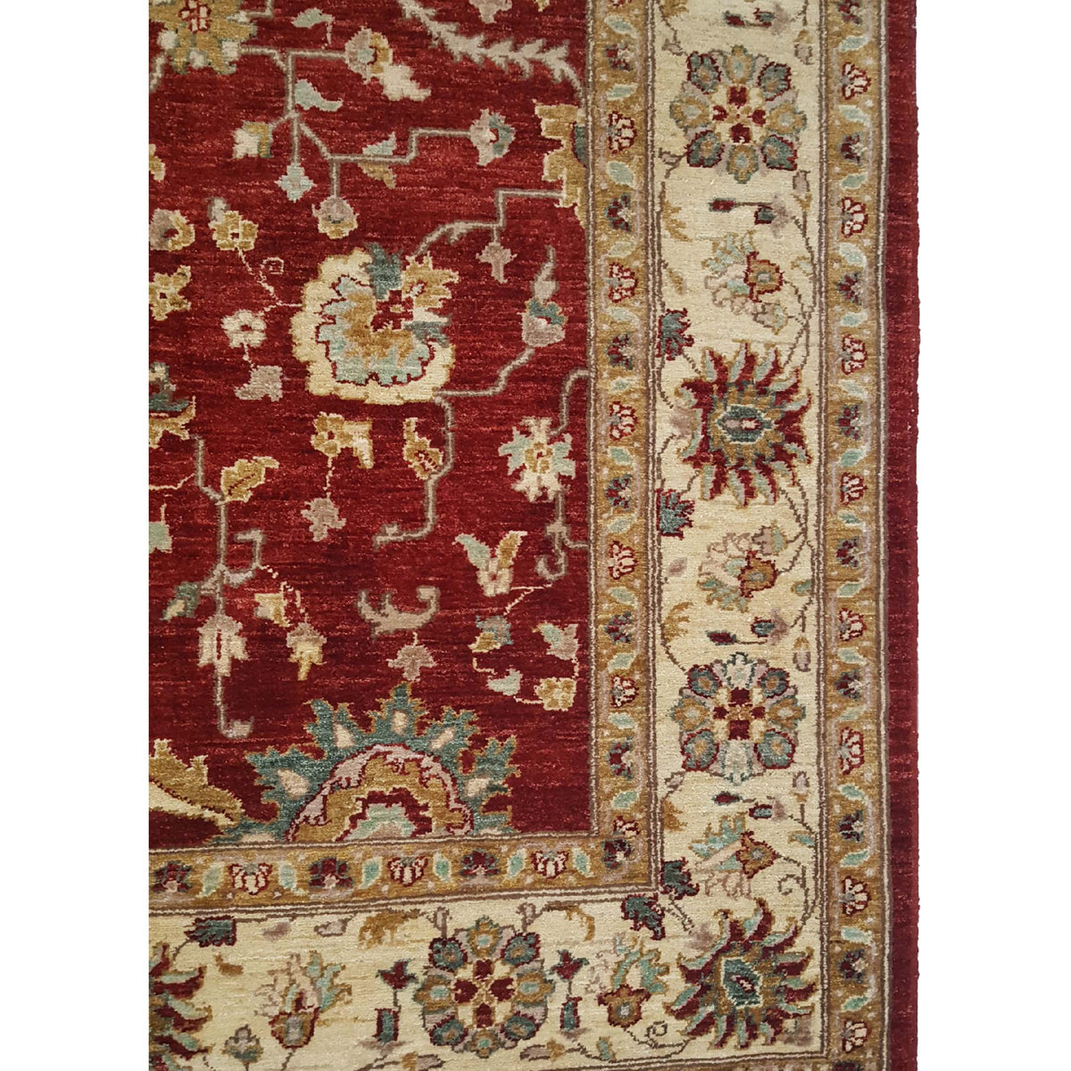 Pacific Ziegler 32350 Red Beige Transitional Hand Knotted Rug