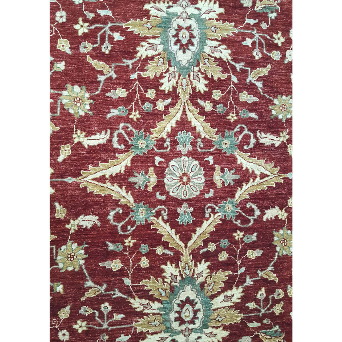 Pacific Ziegler 32350 Red Beige Transitional Hand Knotted Rug