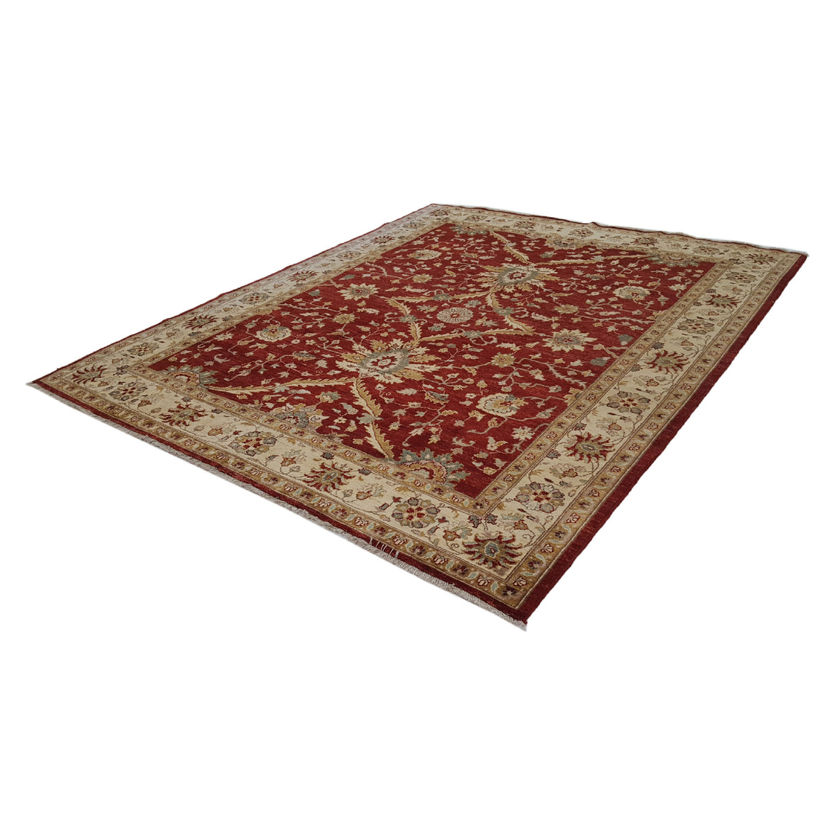 Pacific Ziegler 32350 Red Beige Transitional Hand Knotted Rug