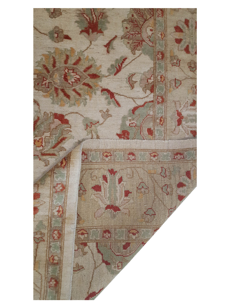 Pacific Ziegler 32353 Ivory Gold Transitional Hand Knotted Rug