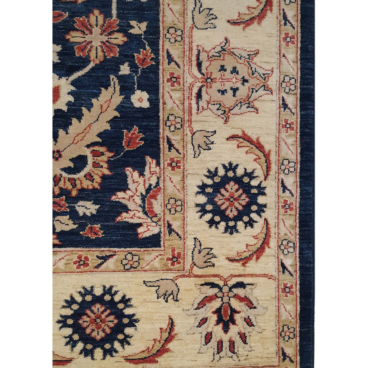 Pacific Ziegler 32359 Blue Ivory Transitional Hand Knotted Rug