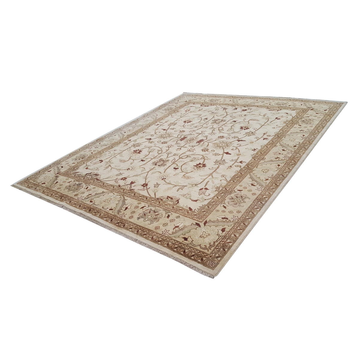 Pacific Ziegler 32368 Ivory Ivory Transitional Hand Knotted Rug