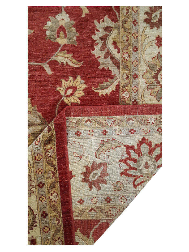 Pacific Sultanabad 32370 Red Ivory Traditional Hand Knotted Rug