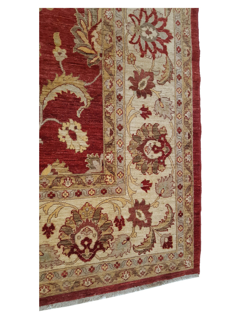 Pacific Sultanabad 32370 Red Ivory Traditional Hand Knotted Rug