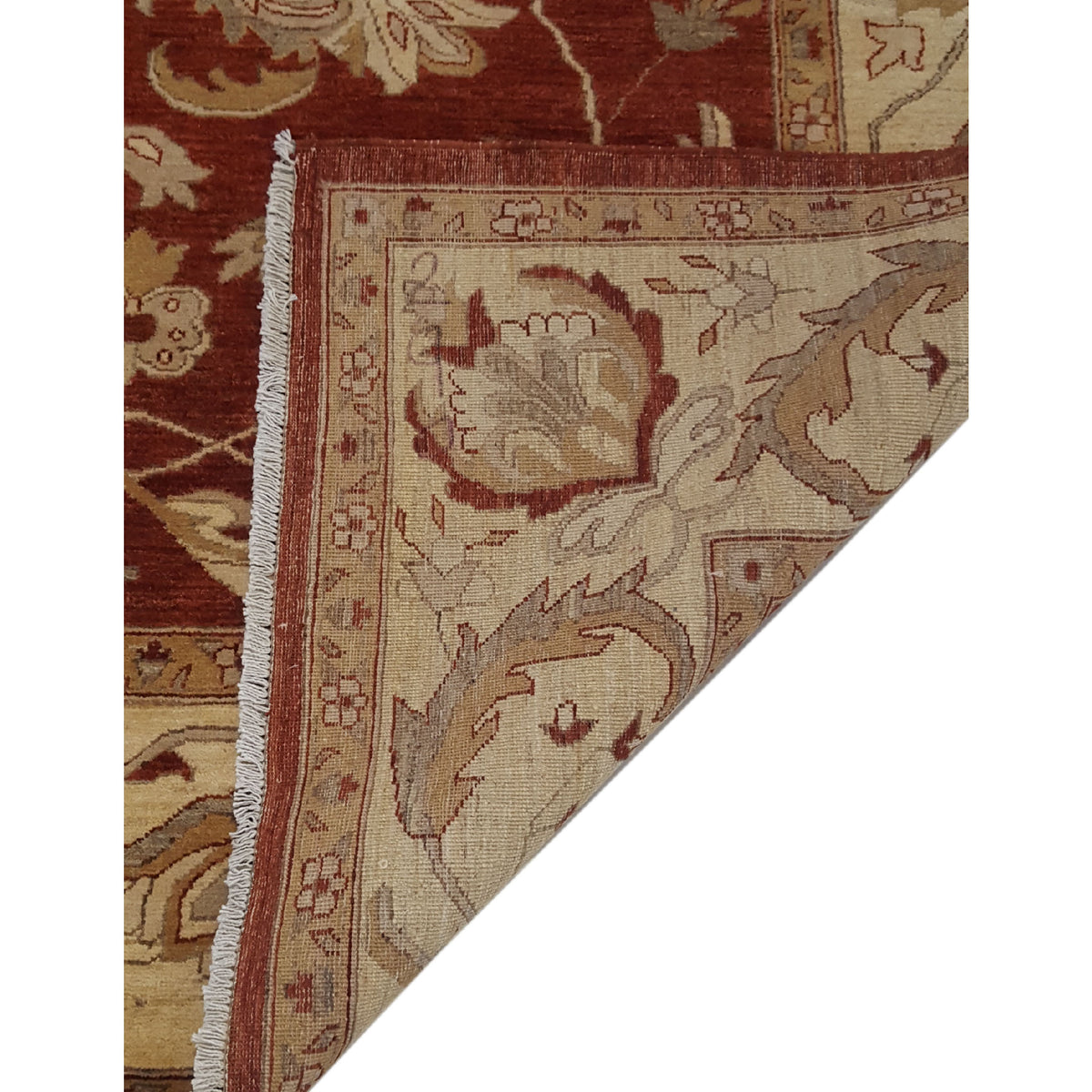 Pacific Ziegler 32382 Rust Gold Transitional Hand Knotted Rug