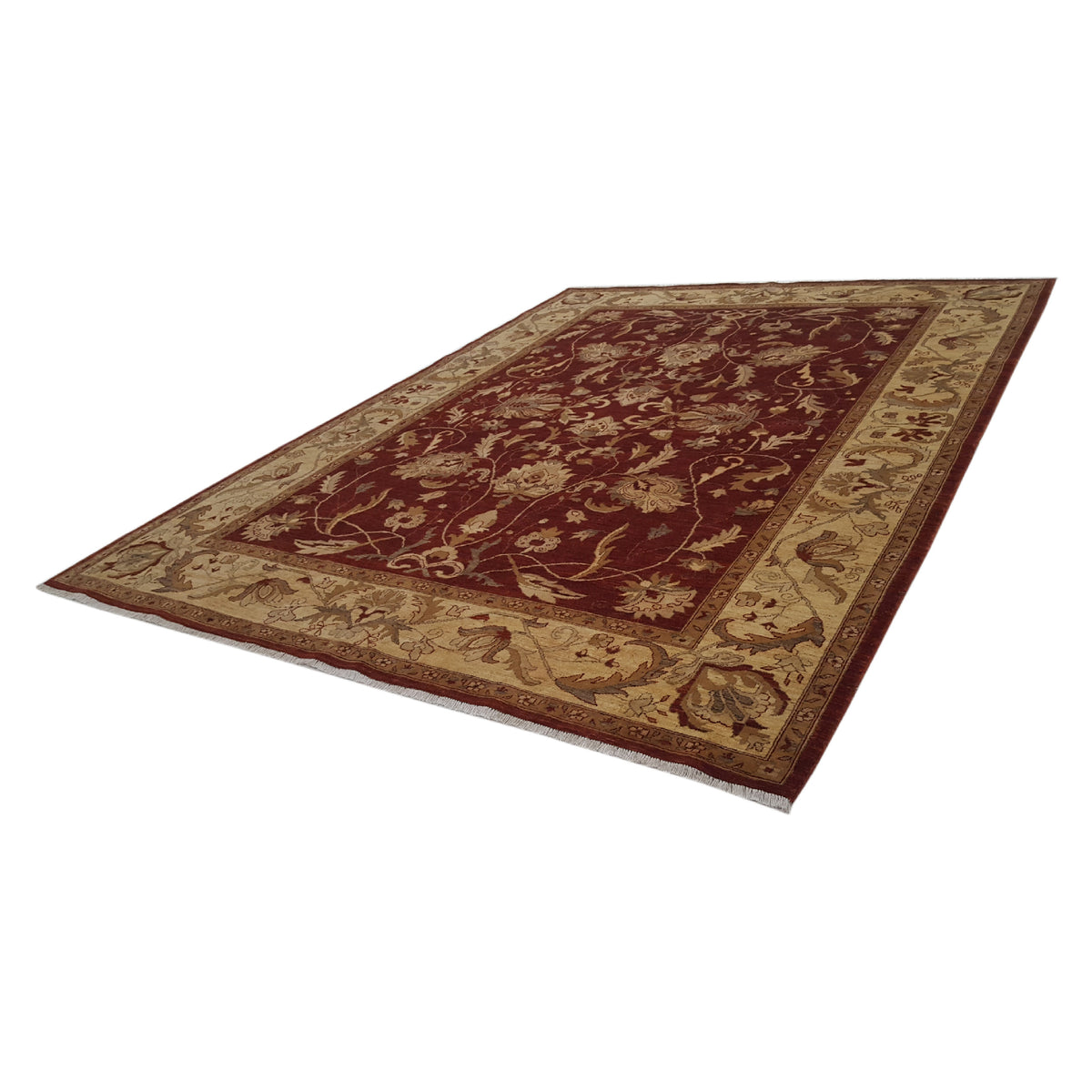 Pacific Ziegler 32382 Rust Gold Transitional Hand Knotted Rug