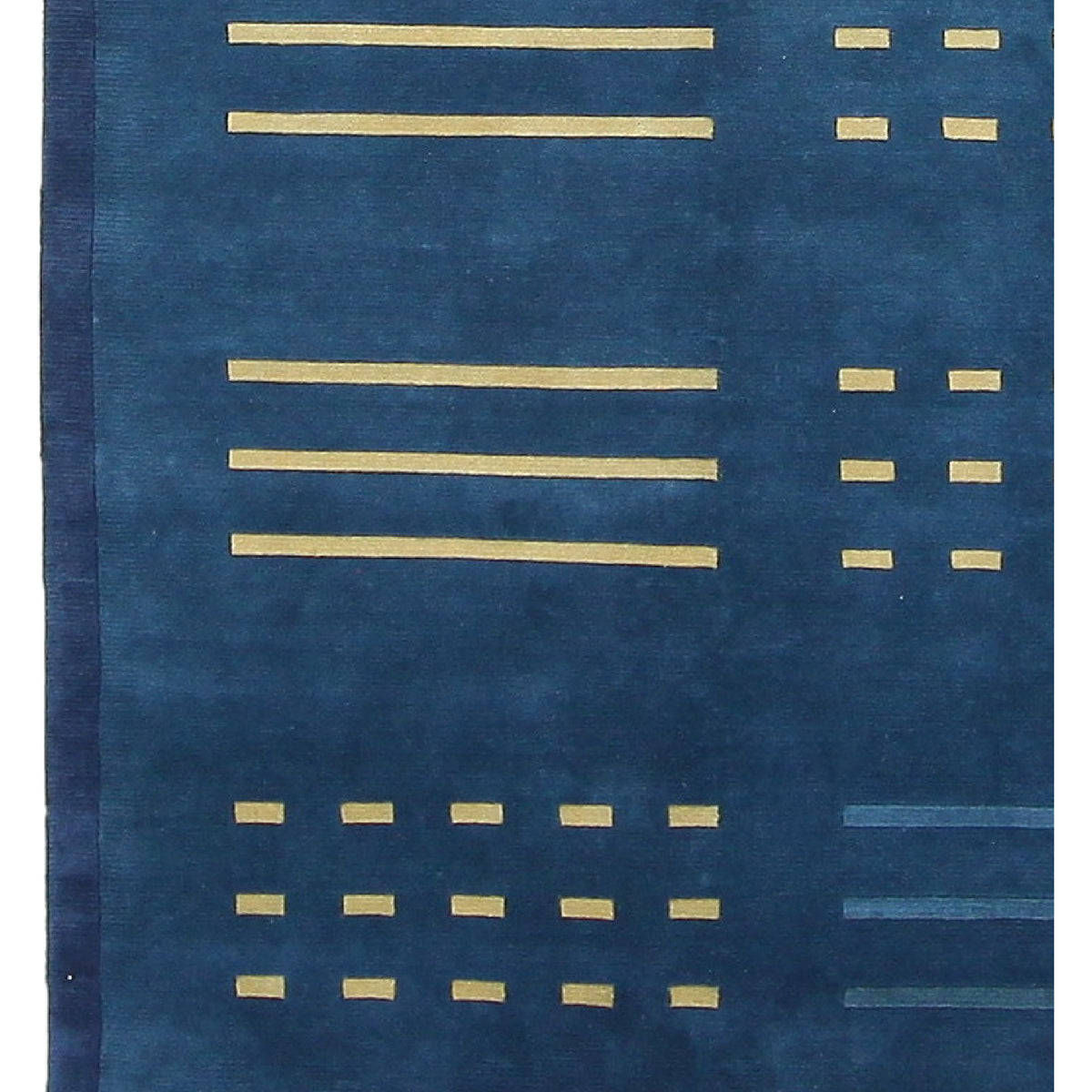 Pacific Tranquality 33187 Blue Blue Modern Hand Knotted Rug
