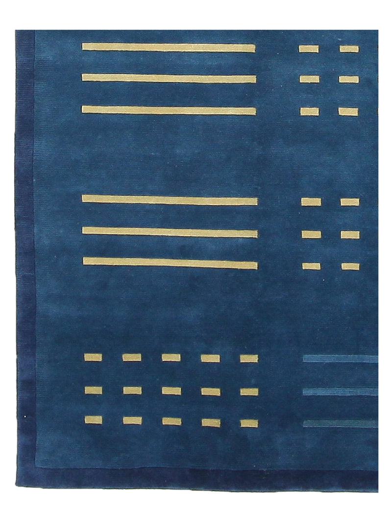 Pacific Tranquality 33187 Blue Blue Modern Hand Knotted Rug