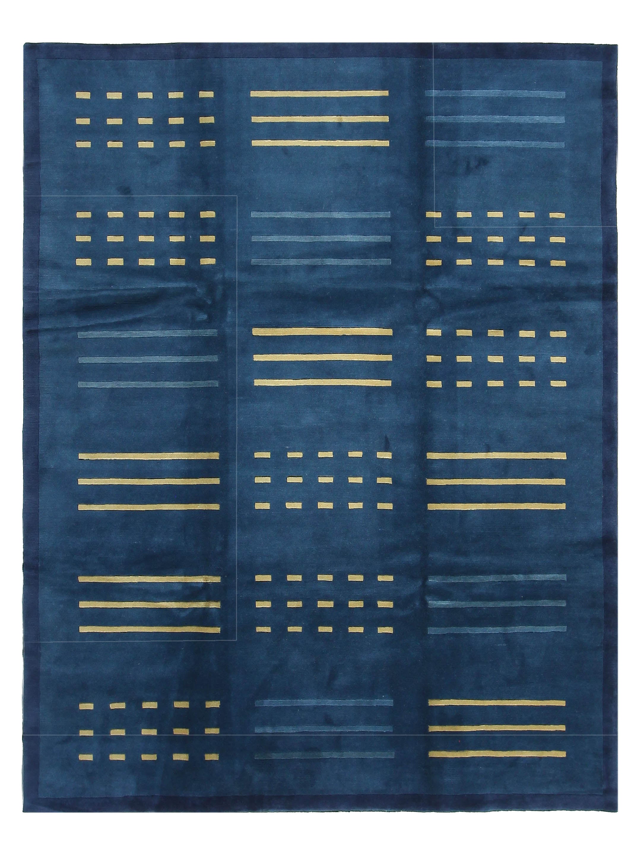 Pacific Tranquality 33187 Blue Blue Modern Hand Knotted Rug – Pacific Rugs