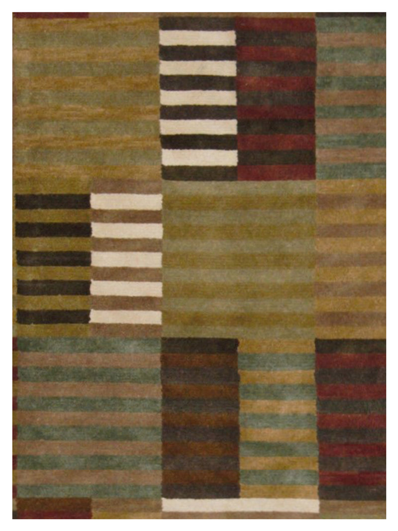 Pacific Tranquality 33234 Multi Multi Modern Hand Knotted Rug
