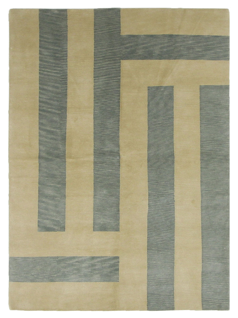 Pacific Gouri Ganga  Beige Teal Modern