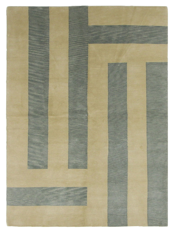 Pacific Gouri Ganga  Beige Teal Modern