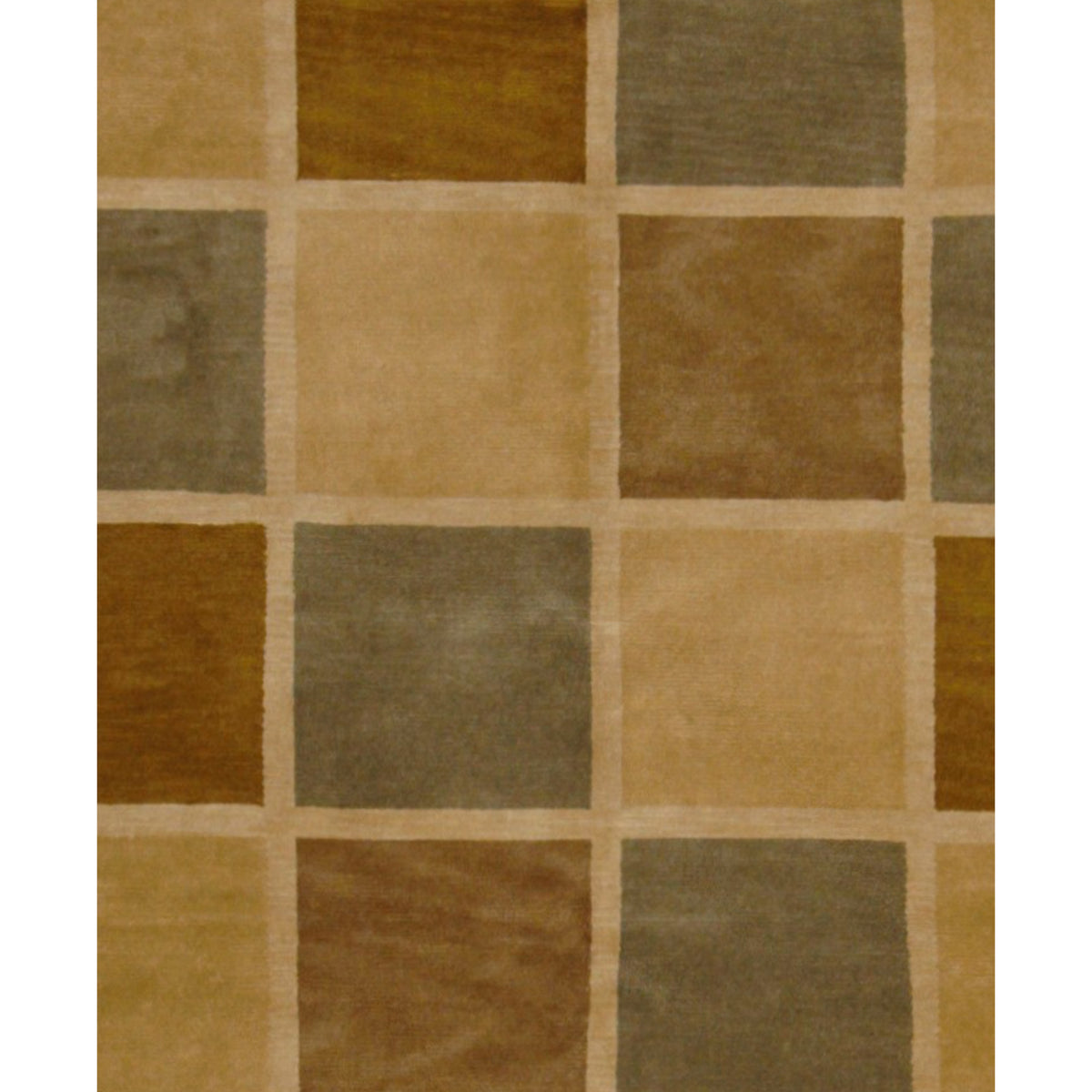 Pacific Tranquality 33281 Gold Brown Modern Hand Knotted Rug