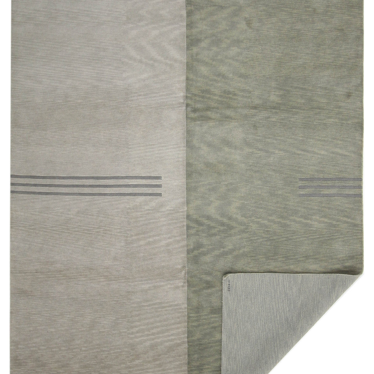 Pacific Gouri Ganga 33322 Ivory Grey Modern Hand Knotted Rug