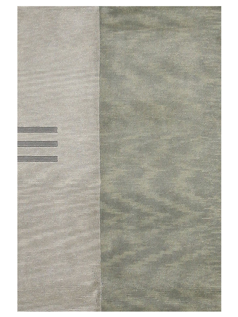 Pacific Gouri Ganga 33404 Ivory Grey Modern Hand Knotted Rug