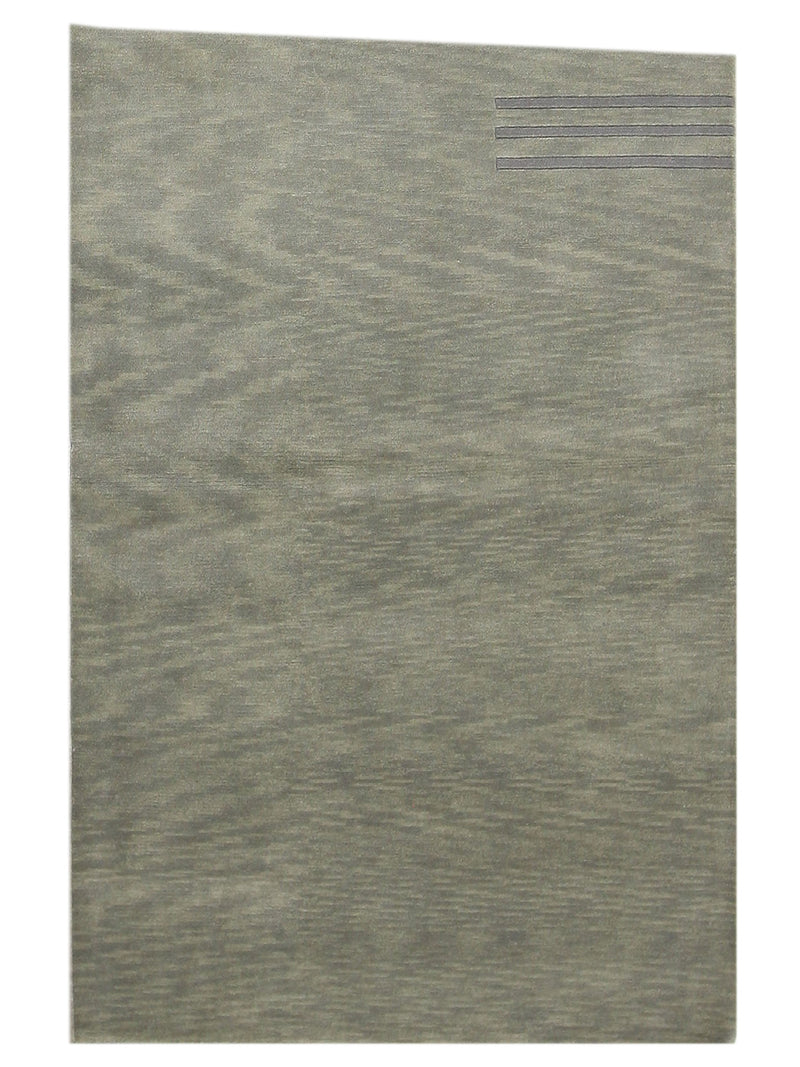 Pacific Gouri Ganga 33322 Ivory Grey Modern Hand Knotted Rug