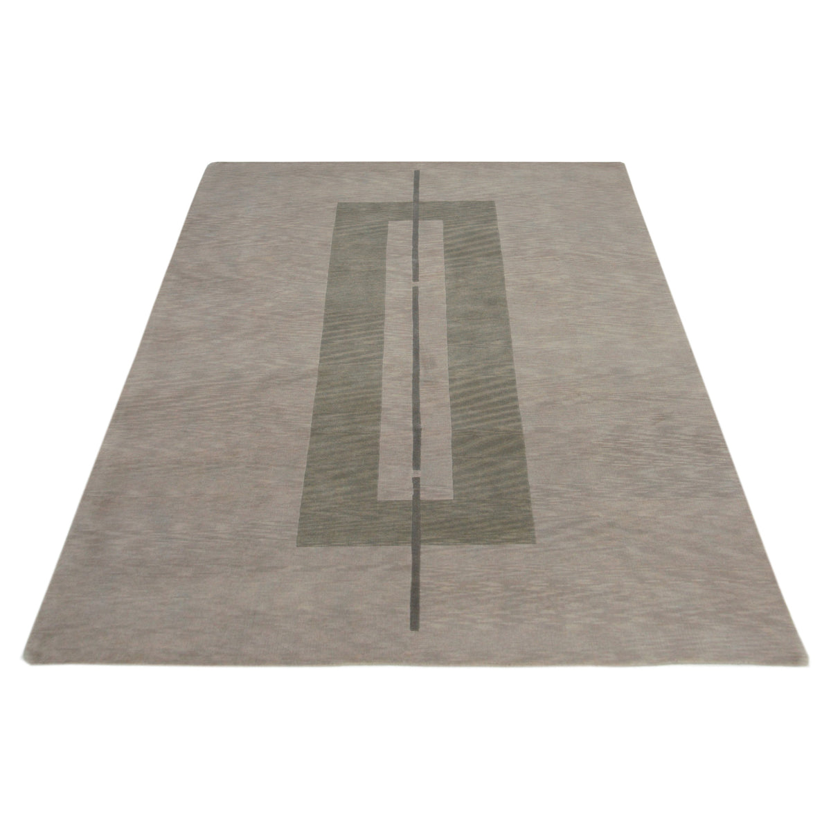 Pacific Gouri Ganga 33428 Green Grey Modern Hand Knotted Rug