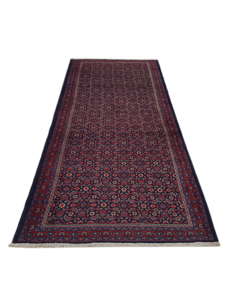 Pacific Mahal 33570 Navy Red Traditional Hand Knotted Rug