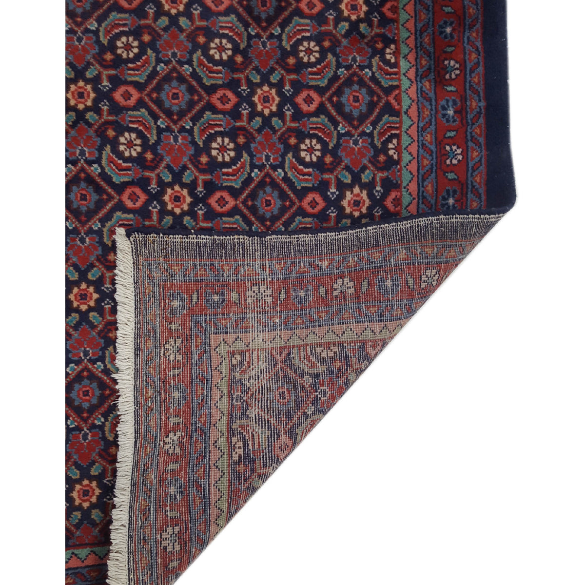 Pacific Mahal 33570 Navy Red Traditional Hand Knotted Rug