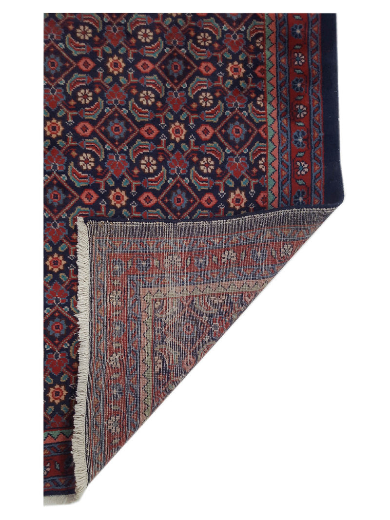 Pacific Mahal 33570 Navy Red Traditional Hand Knotted Rug