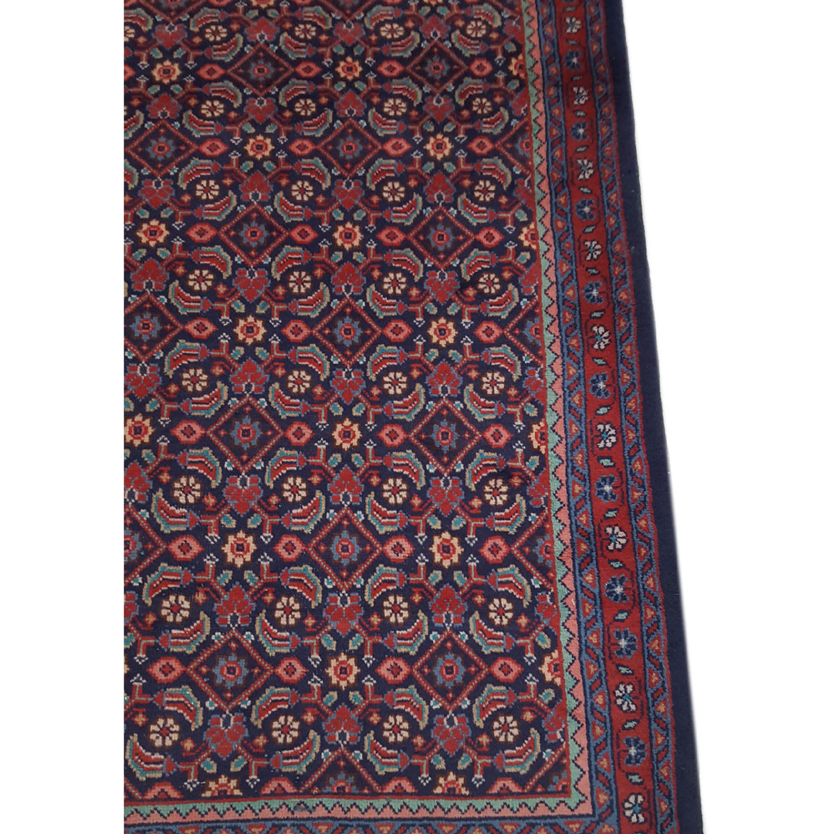 Pacific Mahal 33570 Navy Red Traditional Hand Knotted Rug