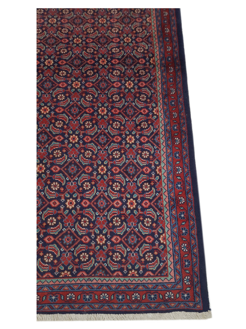 Pacific Mahal 33570 Navy Red Traditional Hand Knotted Rug