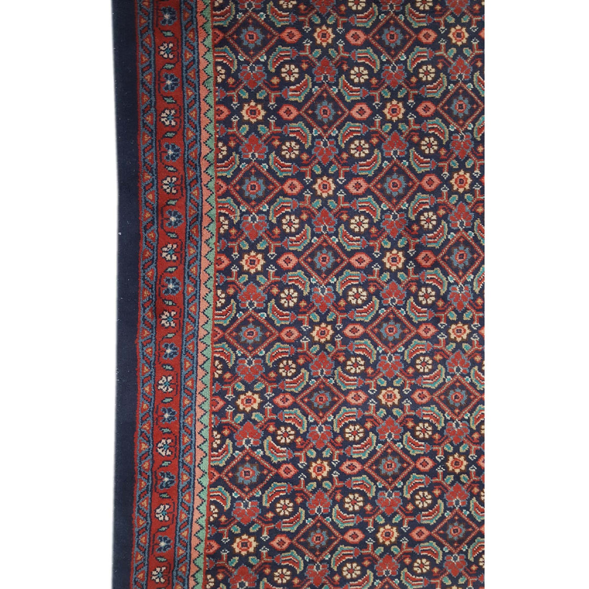 Pacific Mahal 33570 Navy Red Traditional Hand Knotted Rug