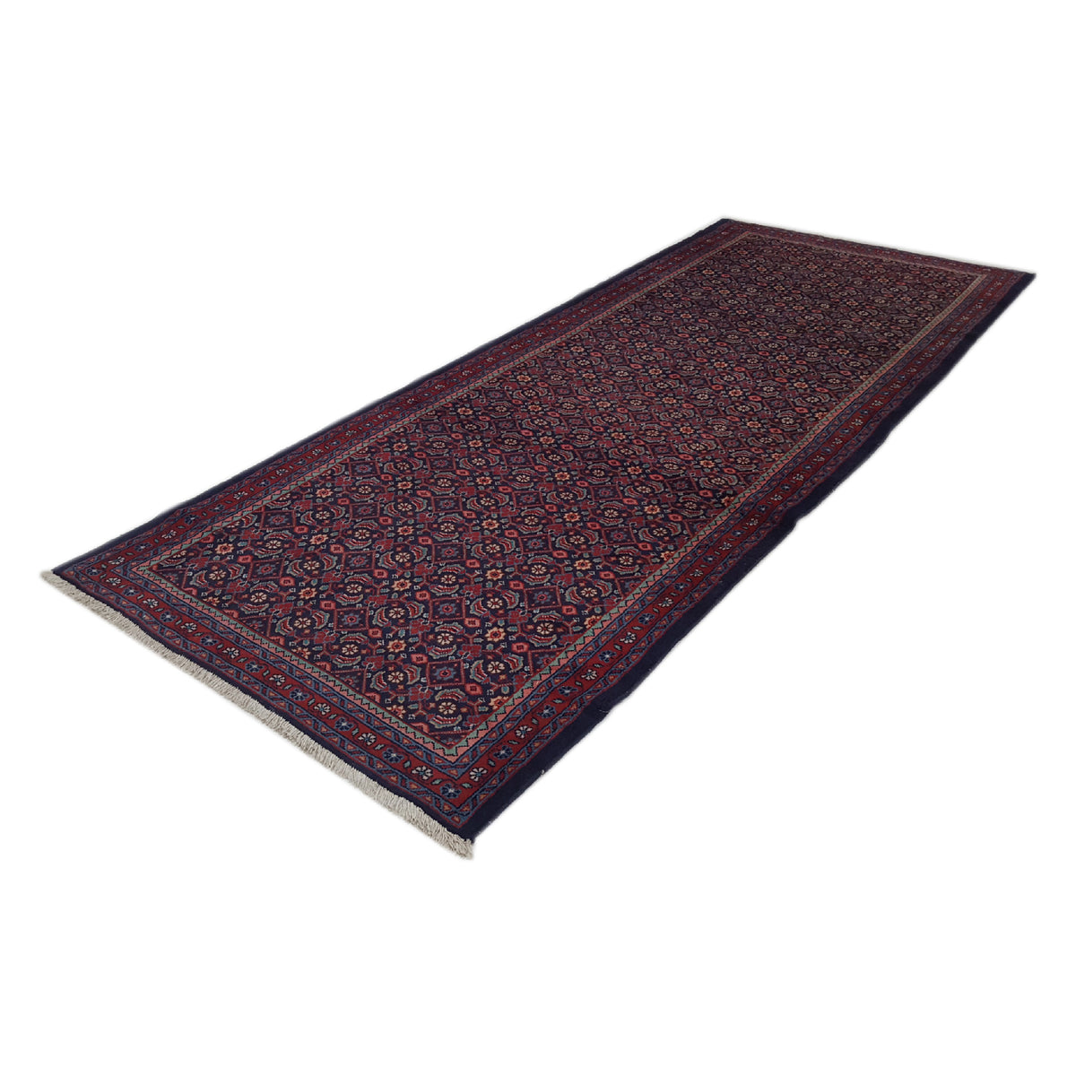 Pacific Mahal 33570 Navy Red Traditional Hand Knotted Rug