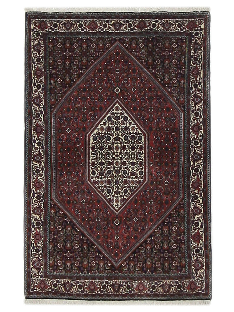 Fasa Bijar  Burgundy Ivory Traditional
