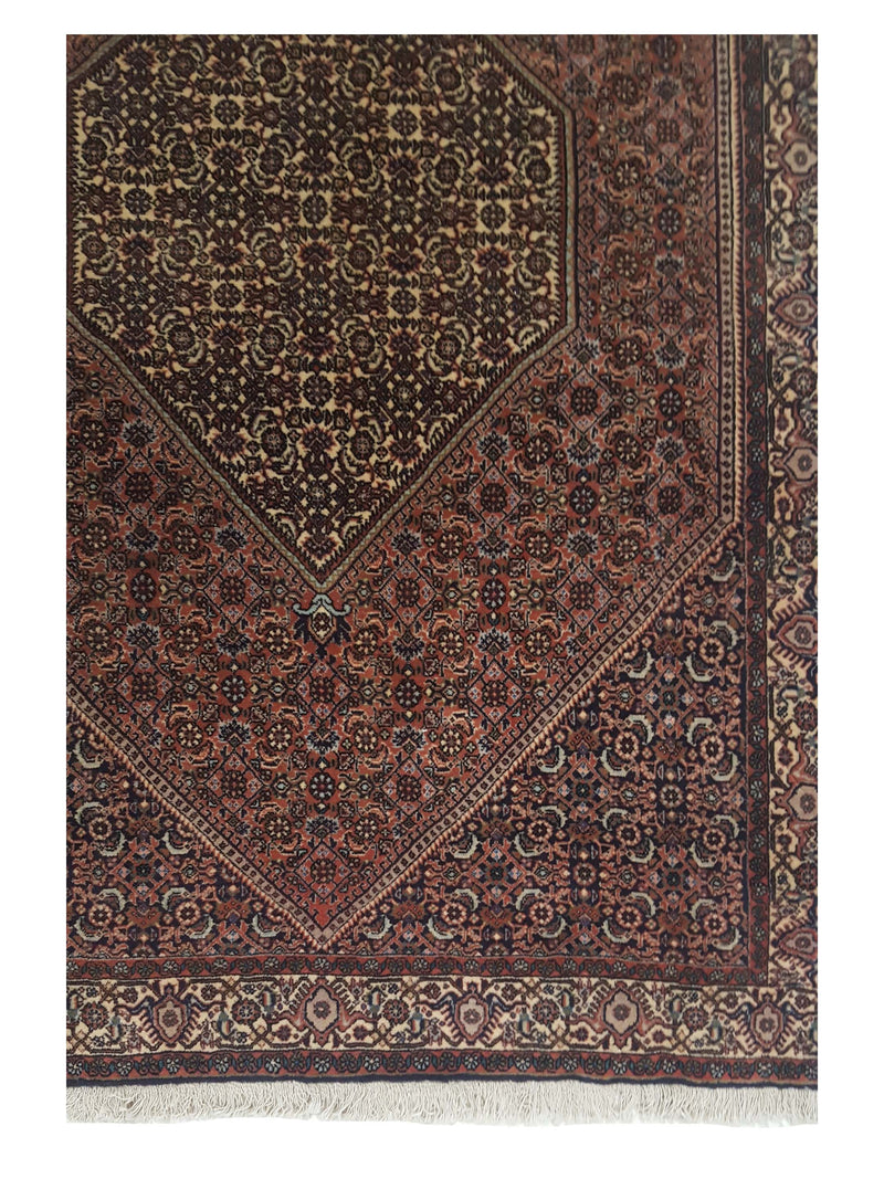 Fasa Bijar 33593 Ivory Ivory Traditional Hand Knotted Rug