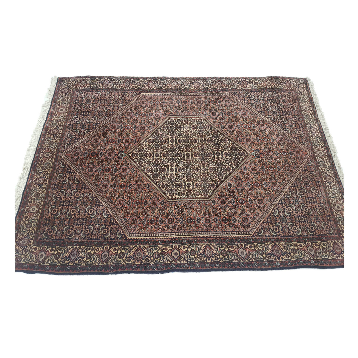Fasa Bijar 33593 Ivory Ivory Traditional Hand Knotted Rug