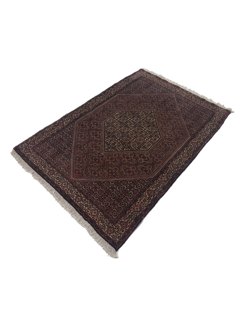 Fasa Bijar 33593 Ivory Ivory Traditional Hand Knotted Rug