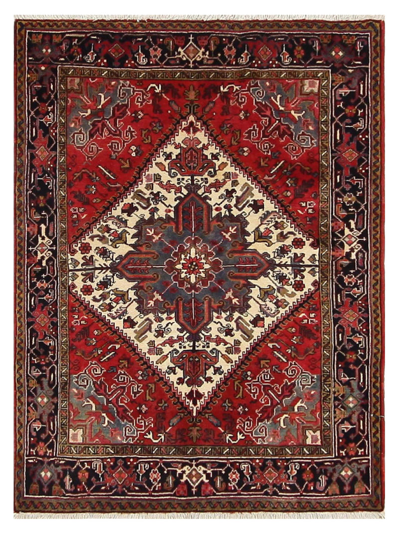 Fasa Antique Heriz  Rust Indigo Traditional