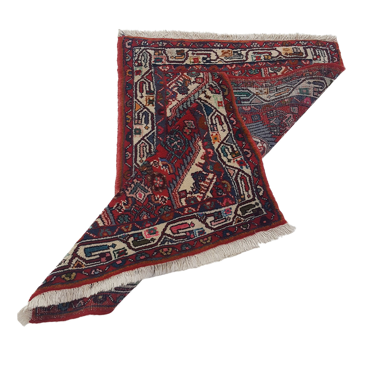 Fasa Persian 33605 Red Ivory Traditional Semi Antique Rug