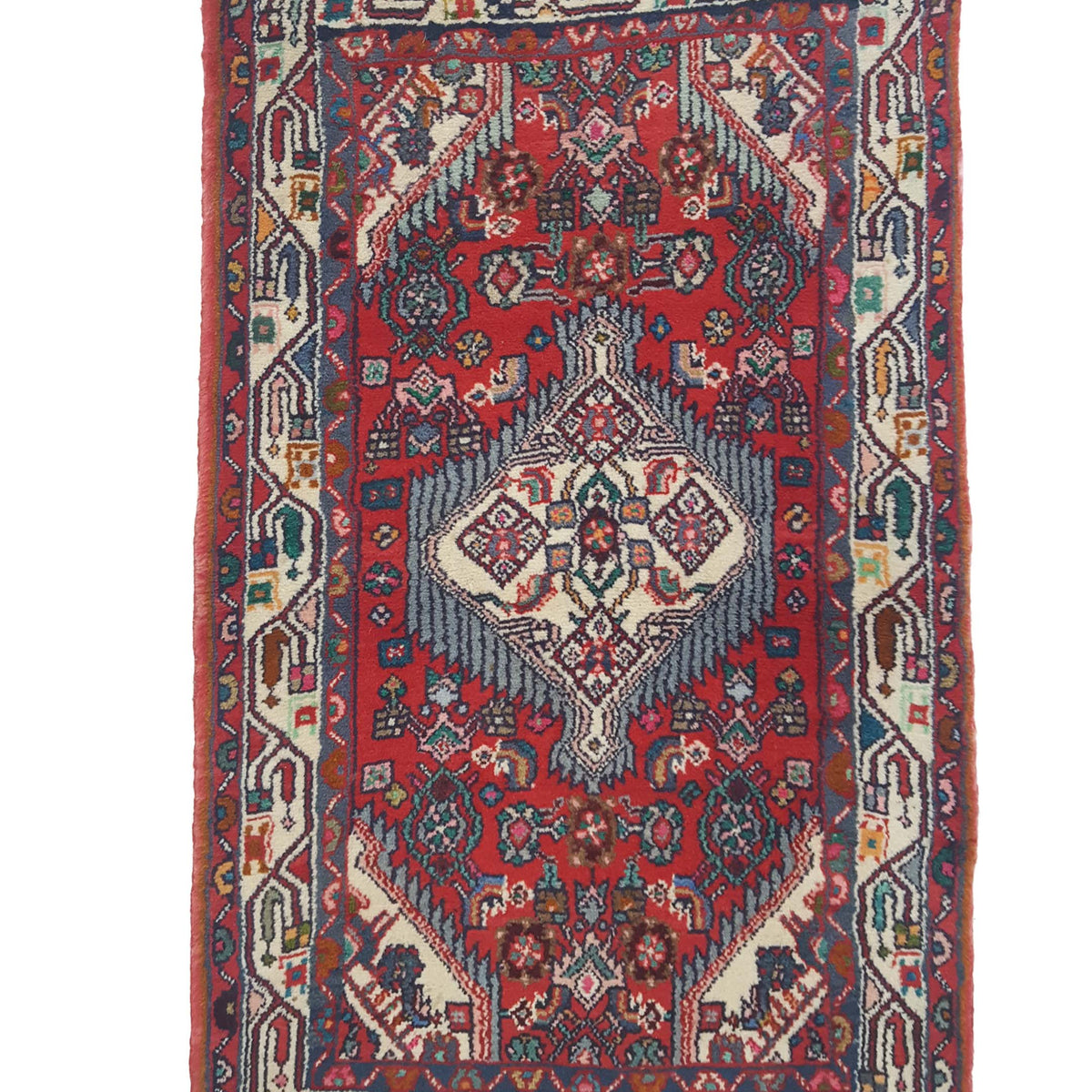 Fasa Persian 33605 Red Ivory Traditional Semi Antique Rug