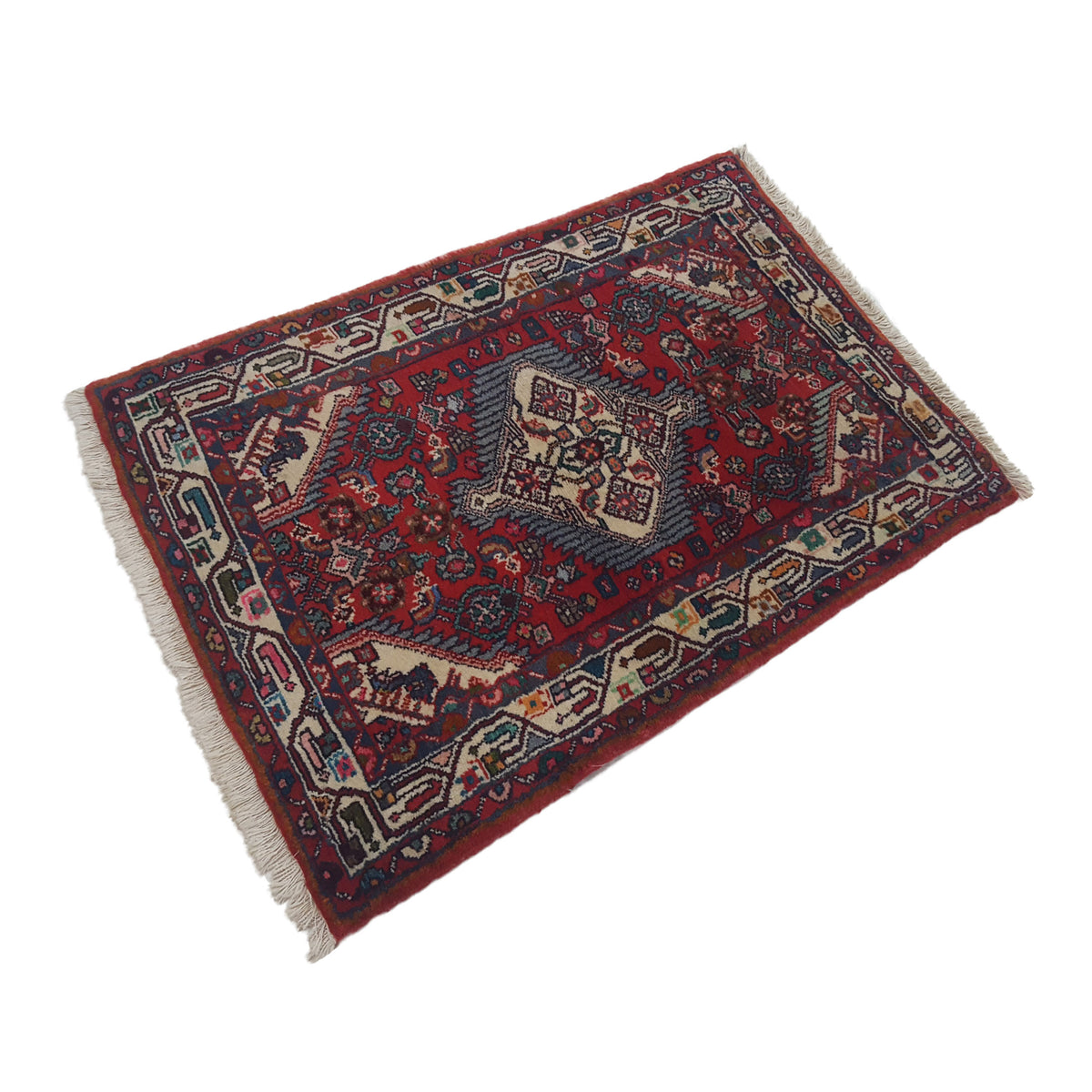 Fasa Persian 33605 Red Ivory Traditional Semi Antique Rug