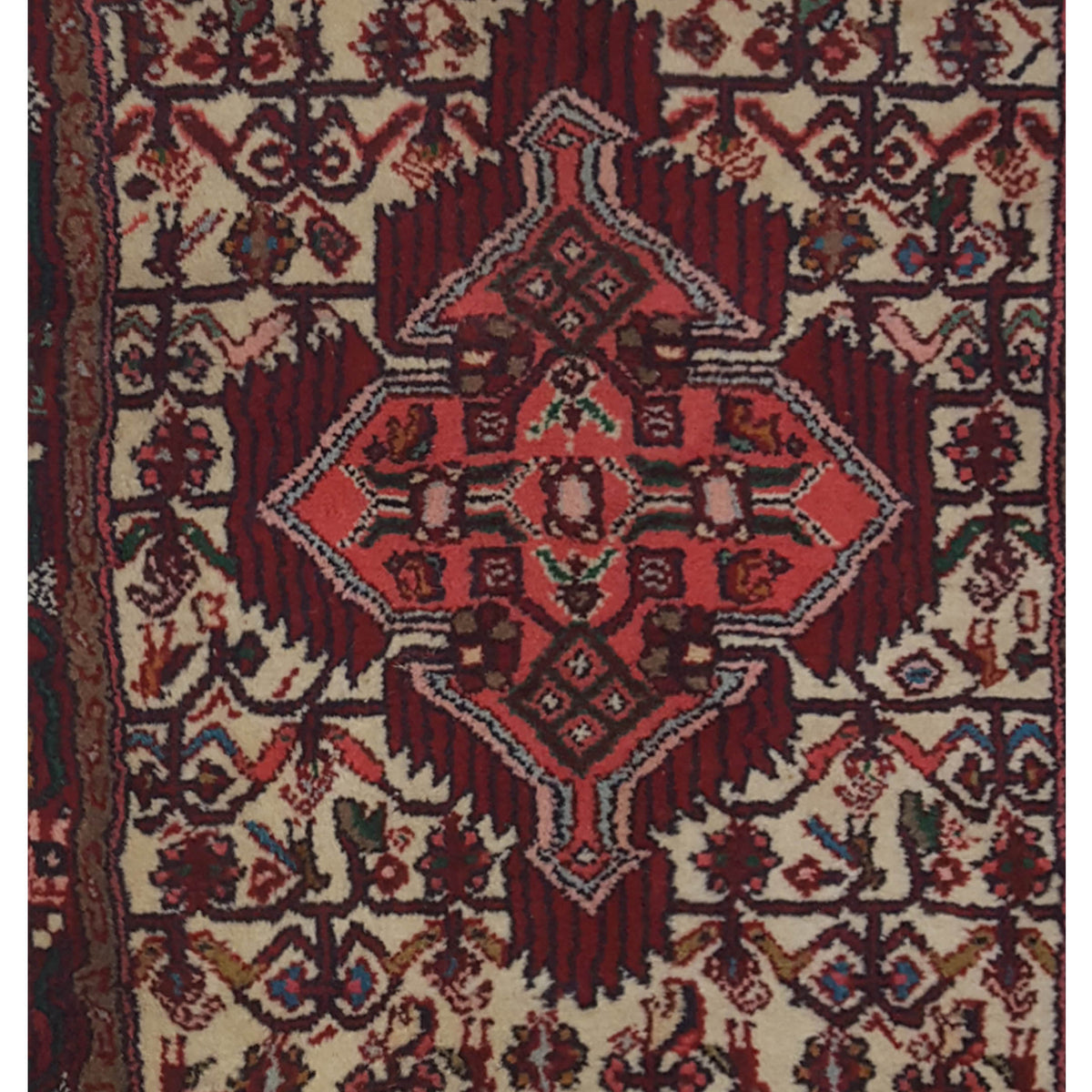 Pacific Persian 33606 Ivory Red Traditional Hand Knotted Rug