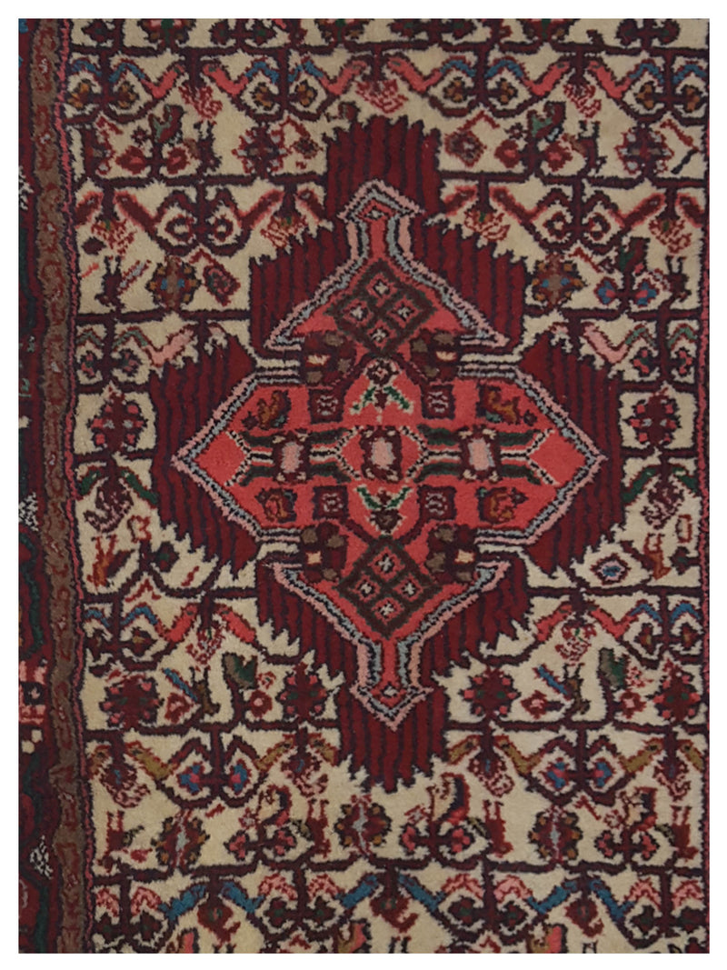 Pacific Persian 33606 Ivory Red Traditional Hand Knotted Rug