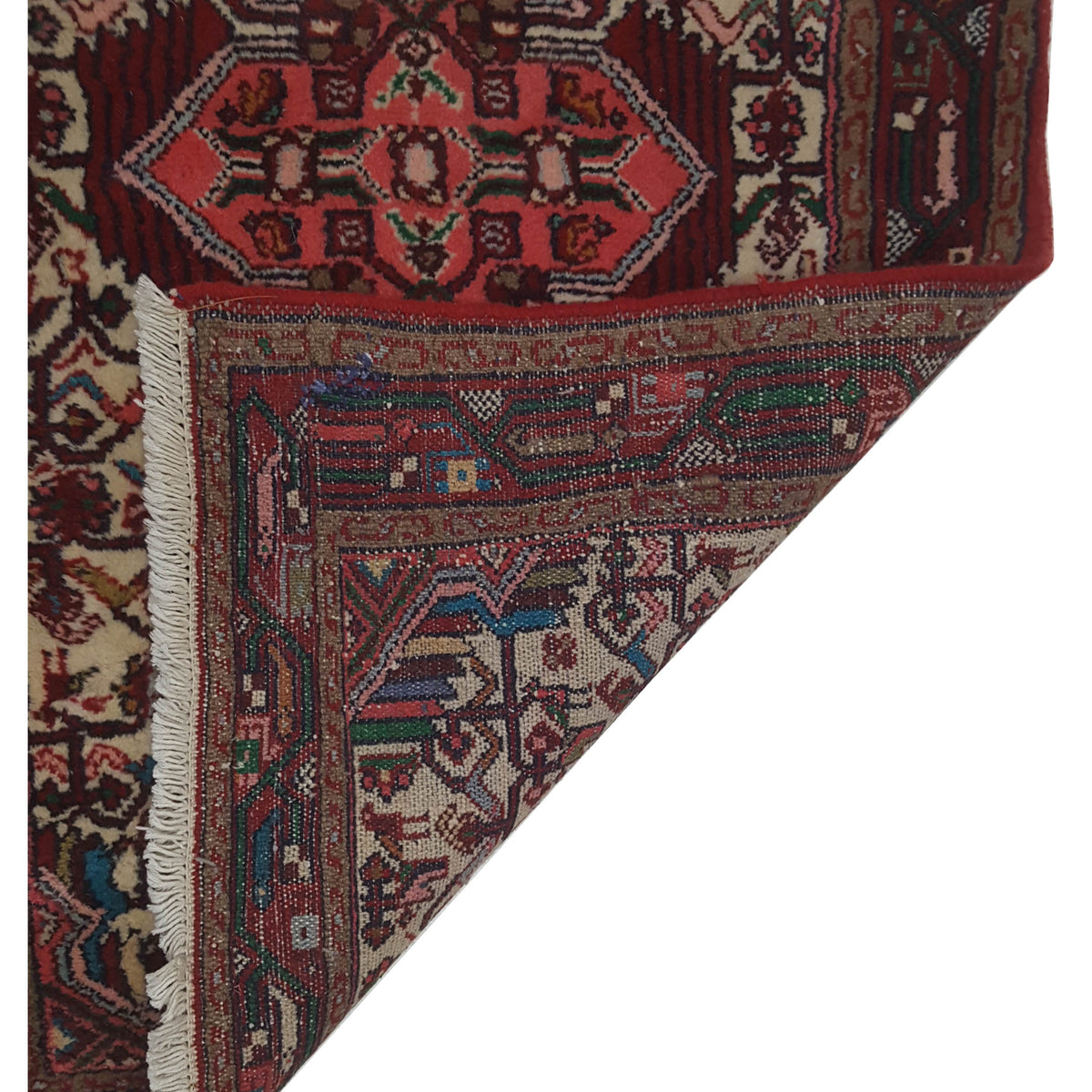 Pacific Persian 33606 Ivory Red Traditional Hand Knotted Rug