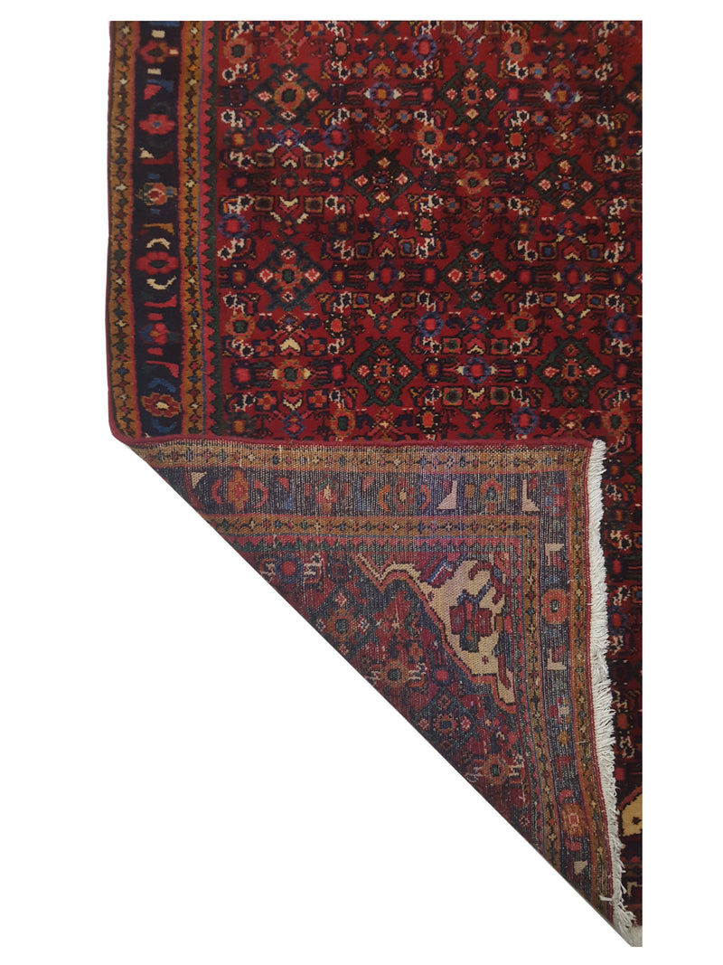 Fasa Persian 33642 Red Blue Traditional Semi Antique Rug