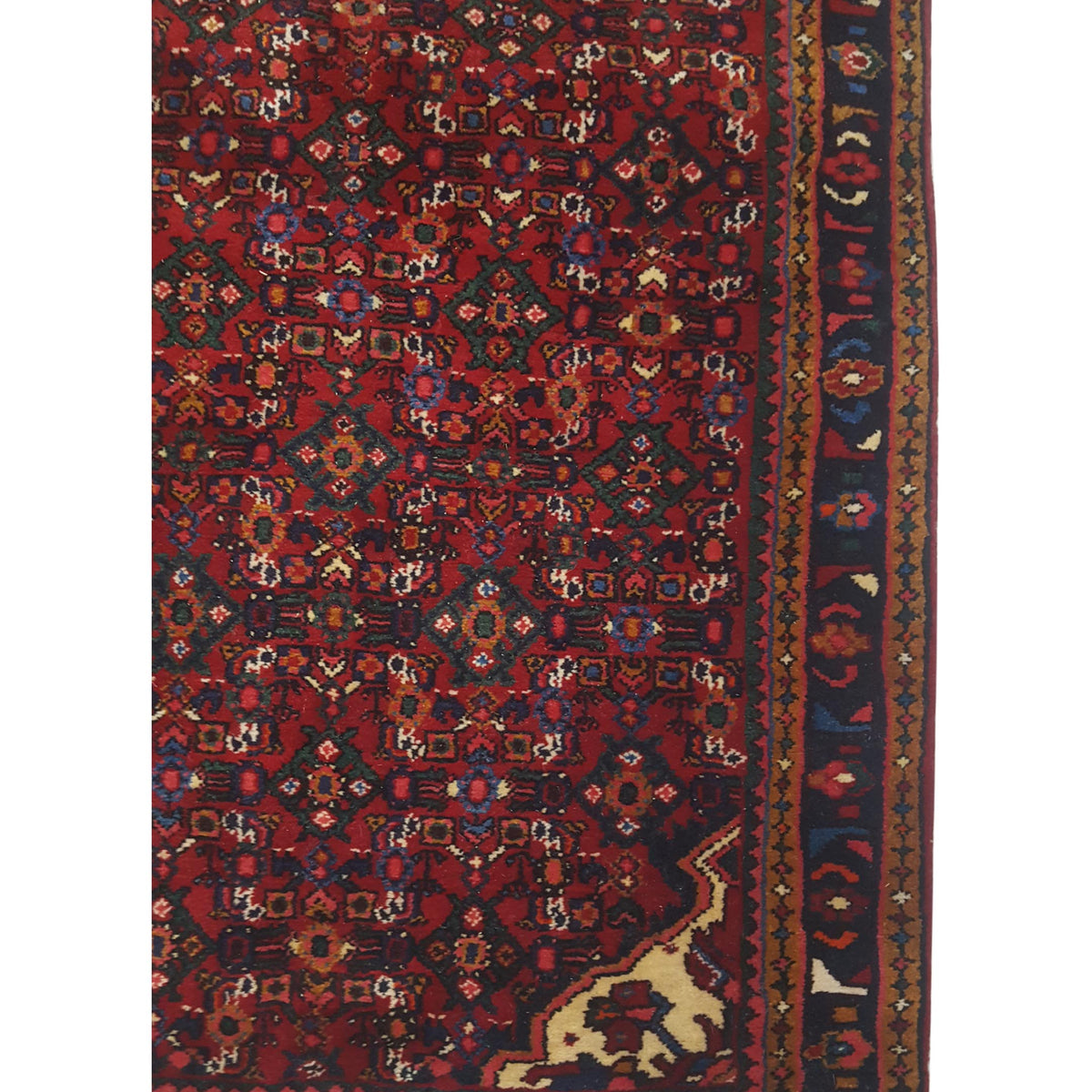 Fasa Persian 33642 Red Blue Traditional Semi Antique Rug