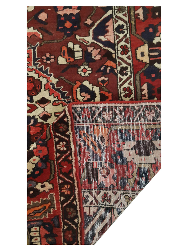 Fasa Antique Bakhtiyari 33645 Rust Rust Traditional Antique Rug