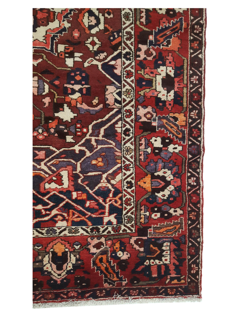 Fasa Antique Bakhtiyari 33645 Rust Rust Traditional Antique Rug