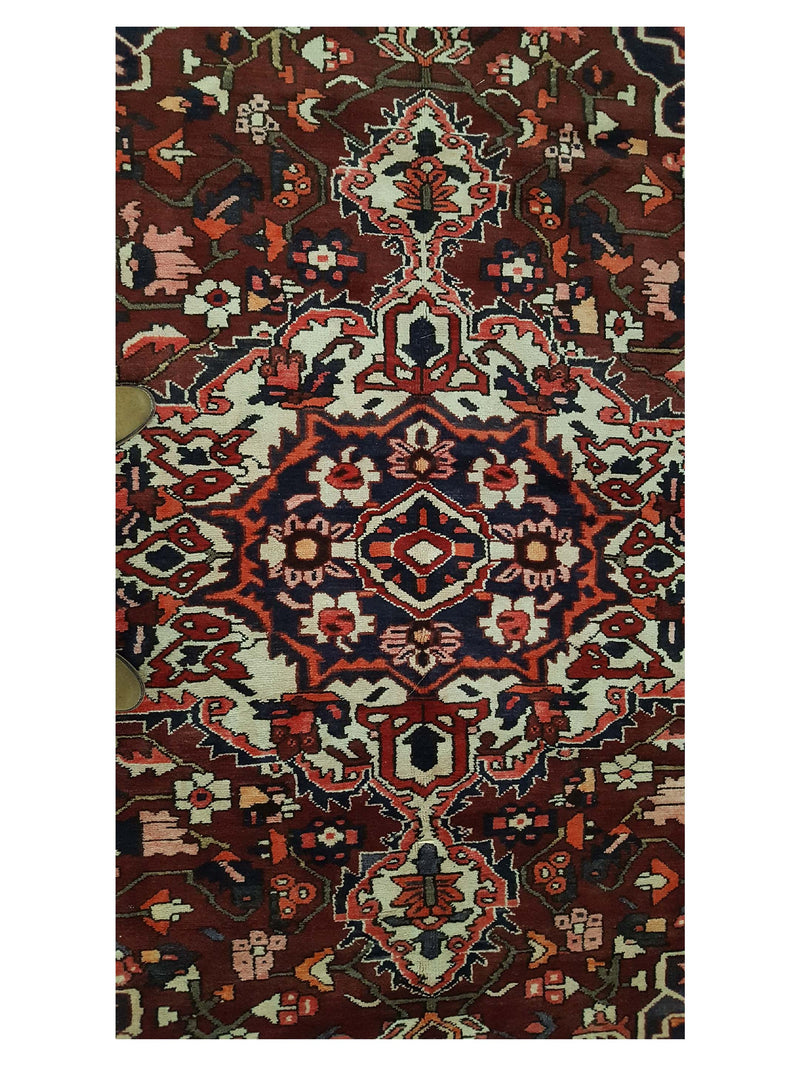 Fasa Antique Bakhtiyari 33645 Rust Rust Traditional Antique Rug