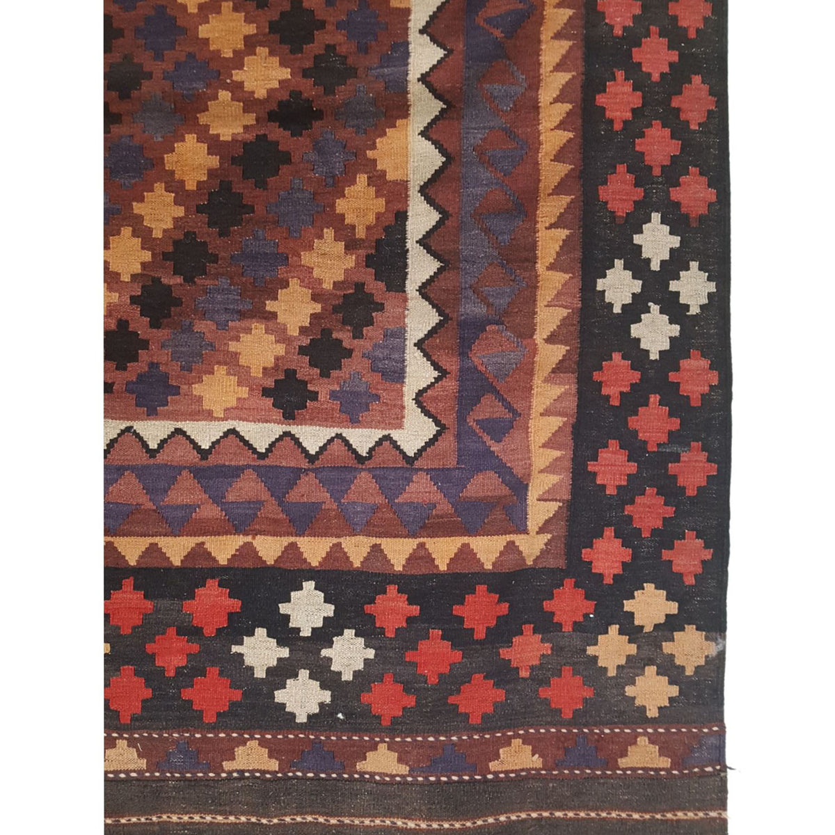 Aura Kilim 33739 Brown Multi Kilim Hand Woven Rug