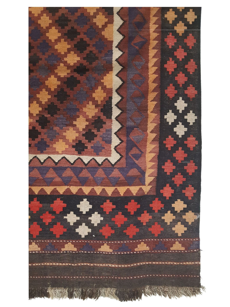 Aura Kilim 33739 Brown Multi Kilim Hand Woven Rug
