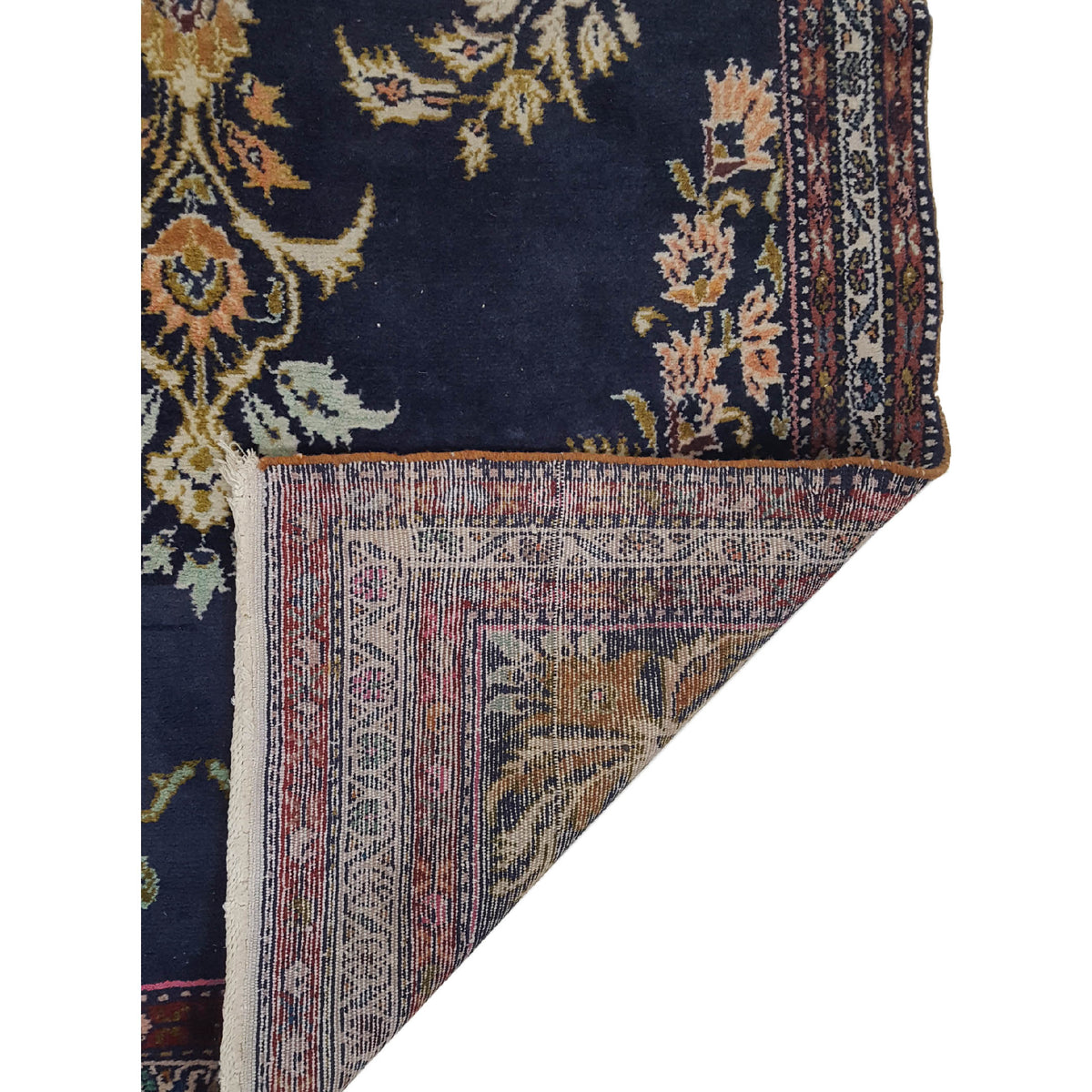 Pacific Malayer 33746 Navy Navy Traditional Hand Knotted Rug