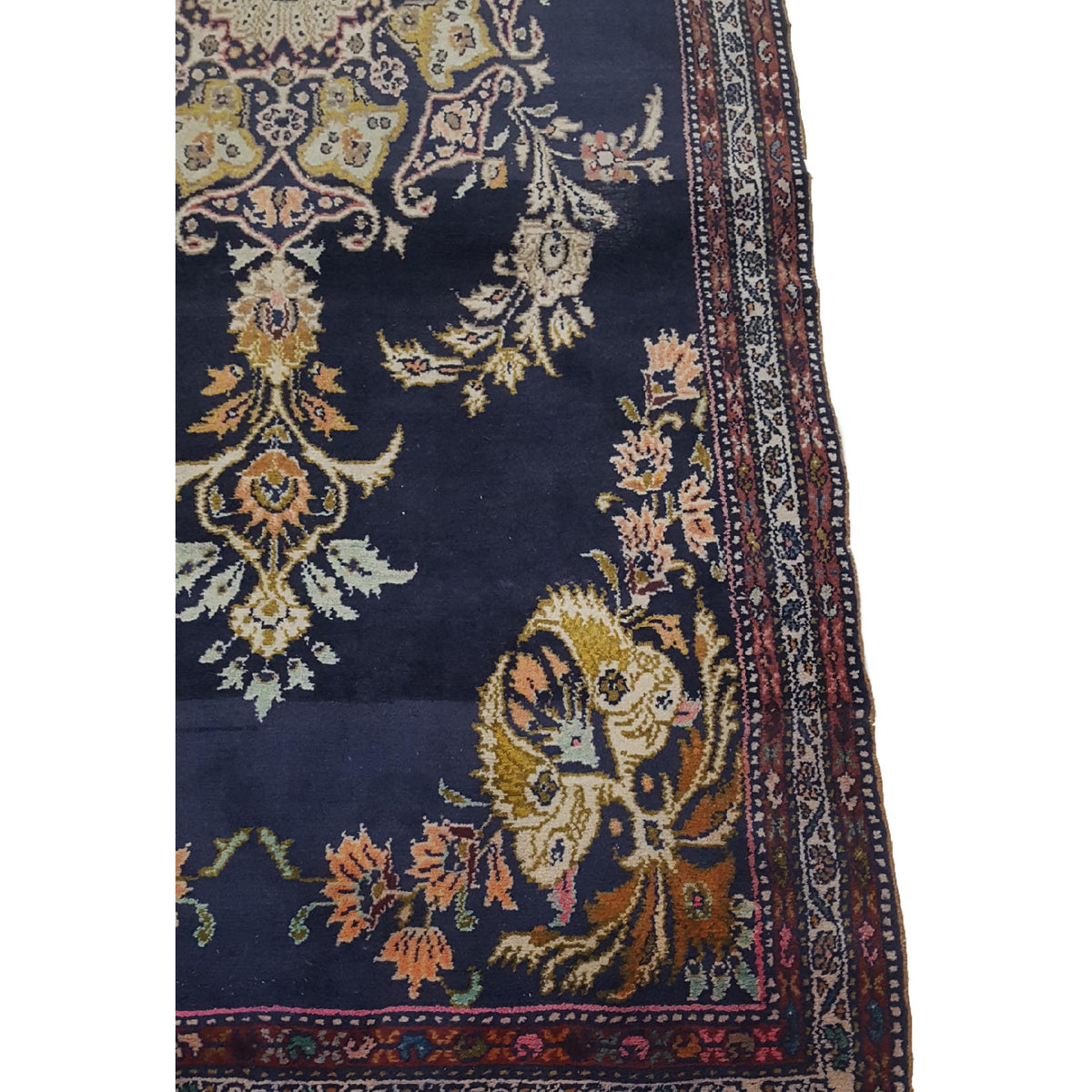 Pacific Malayer 33746 Navy Navy Traditional Hand Knotted Rug