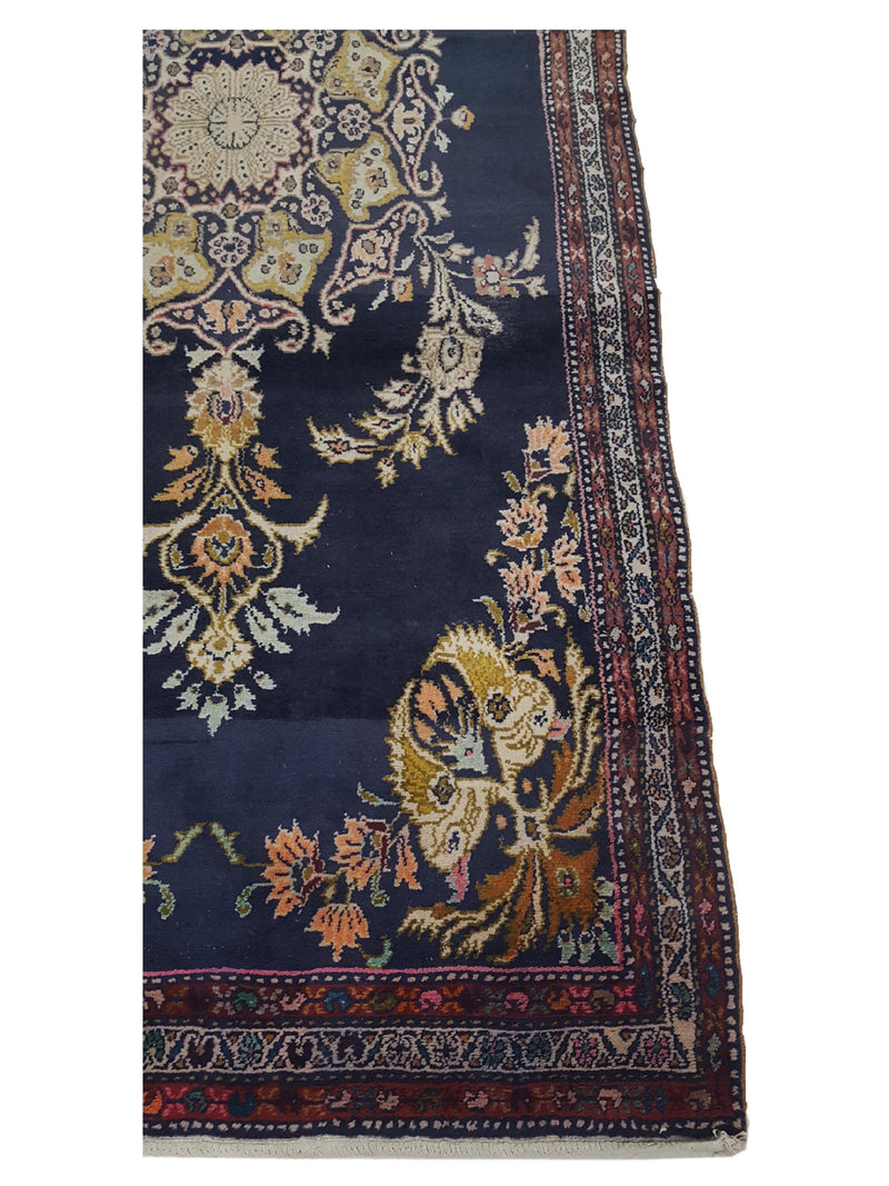 Pacific Malayer 33746 Navy Navy Traditional Hand Knotted Rug